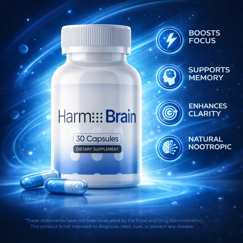 Harmo Brain Supplement Bottle